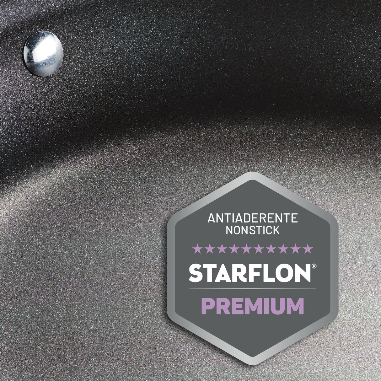 Tri-Ply Base Stainless Steel Fry Pan with Nonstick Interior