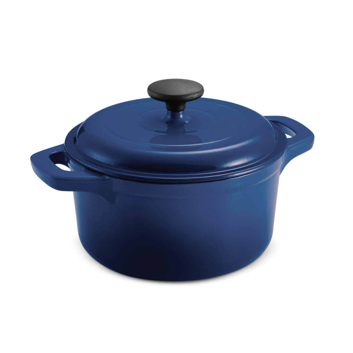 3.5 Quart Enameled Cast-Iron Round Dutch Oven - Gradated Cobalt