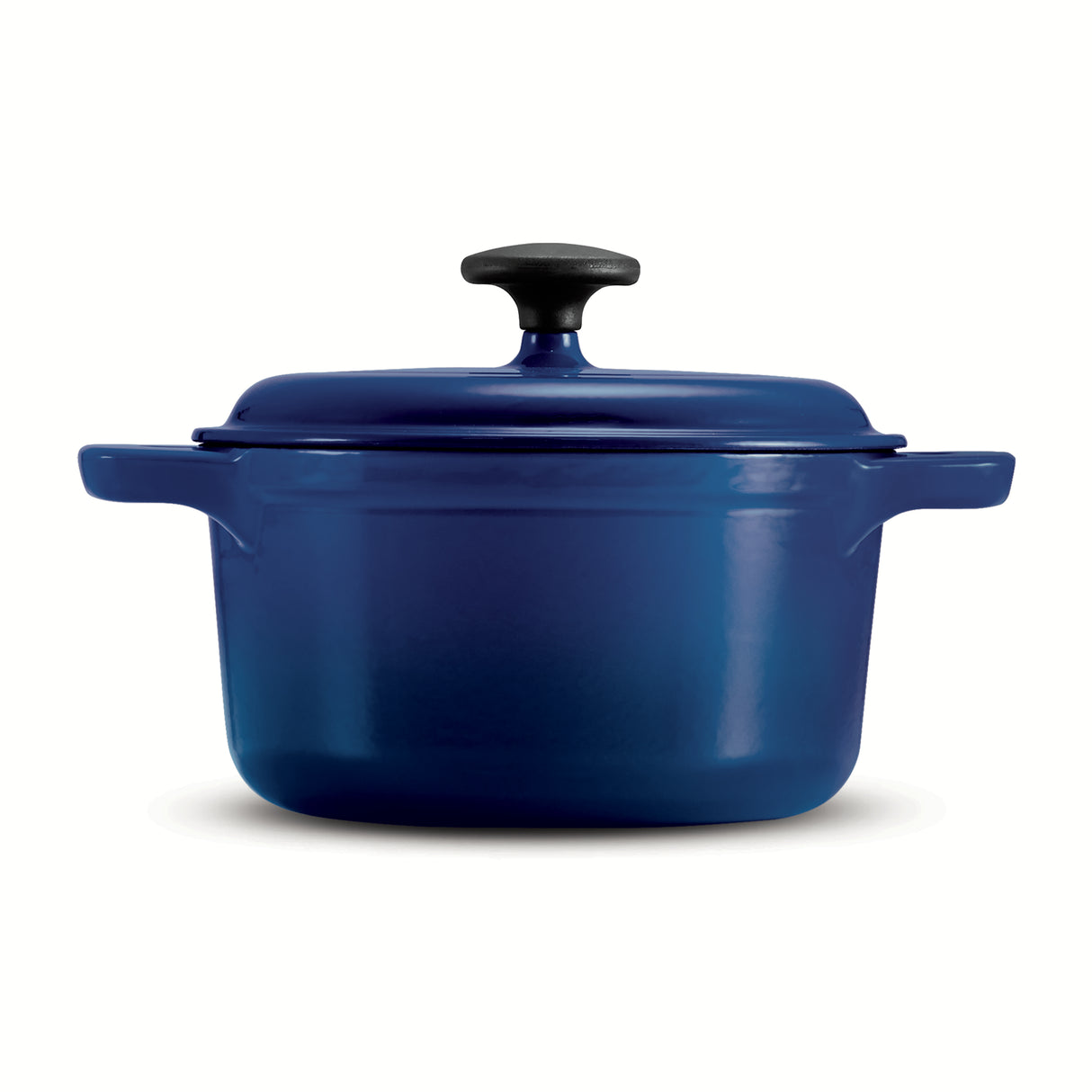 3.5 Quart Enameled Cast-Iron Round Dutch Oven - Gradated Cobalt