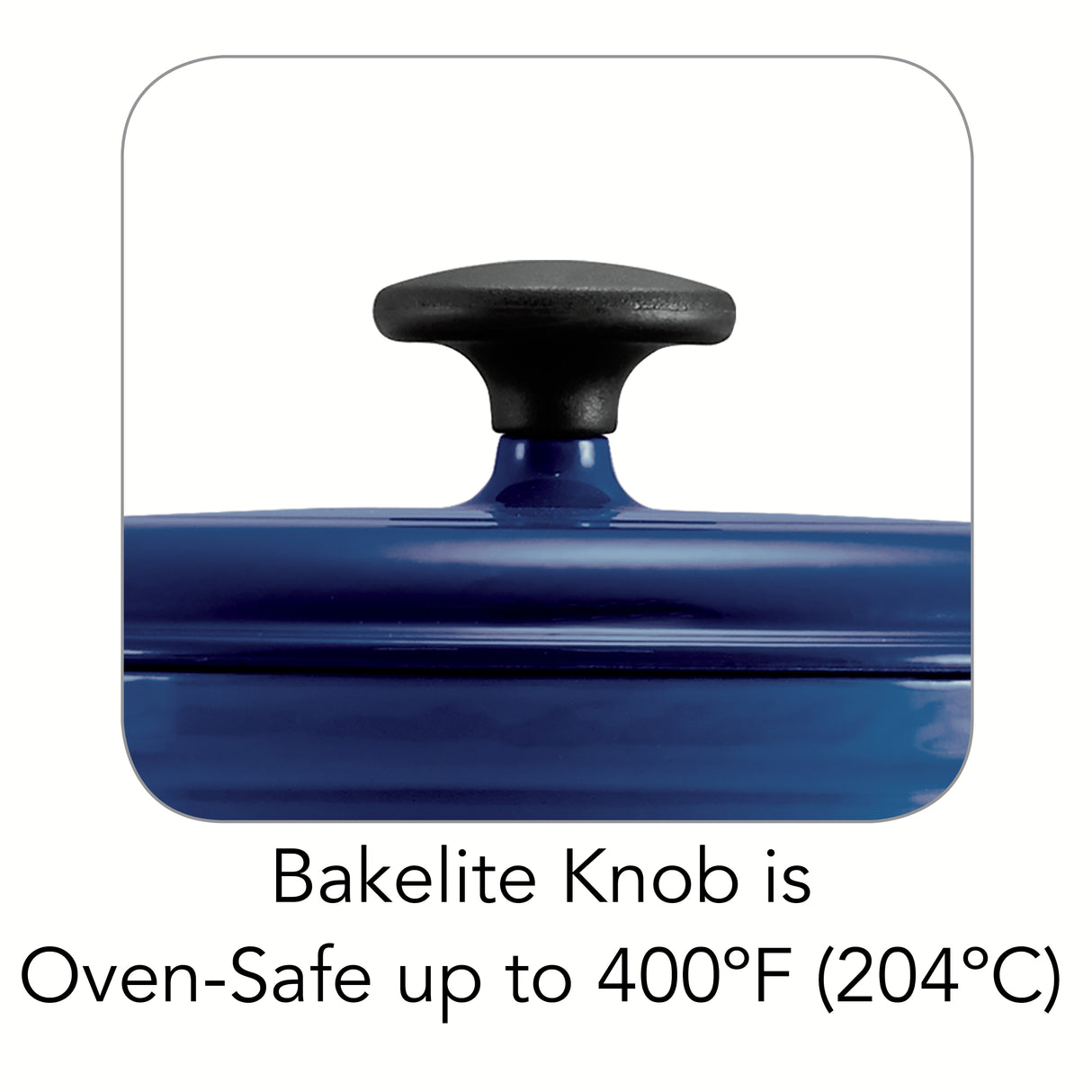 3.5 Quart Enameled Cast-Iron Round Dutch Oven - Gradated Cobalt