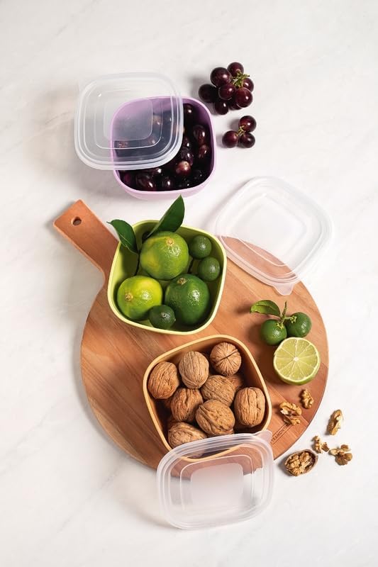 3 Pc Container Set Mix Color Containers Polypropylene