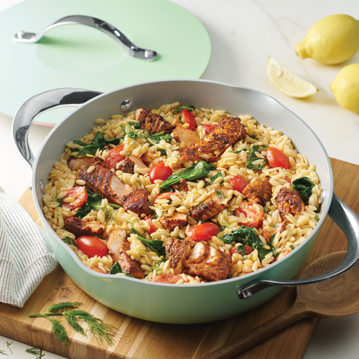 Fiora 4.25 Quart Multipurpose Ceramic Nonstick Pan