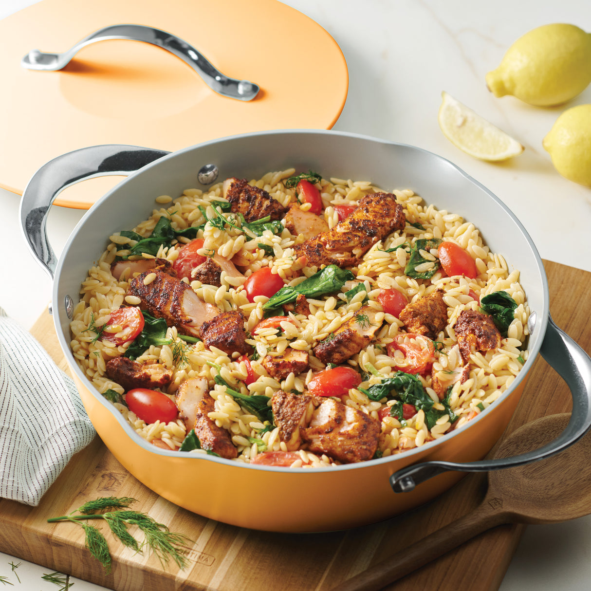 Fiora 4.25 Quart Multipurpose Ceramic Nonstick Pan