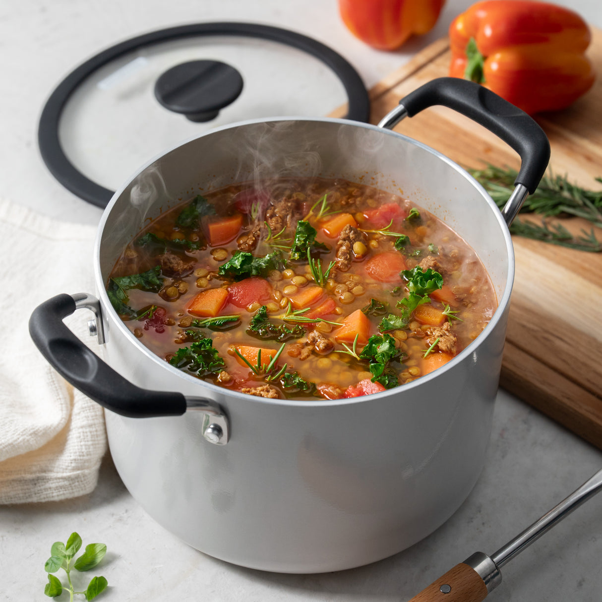 Nesting 11 Piece Ceramic Nonstick Cookware Set