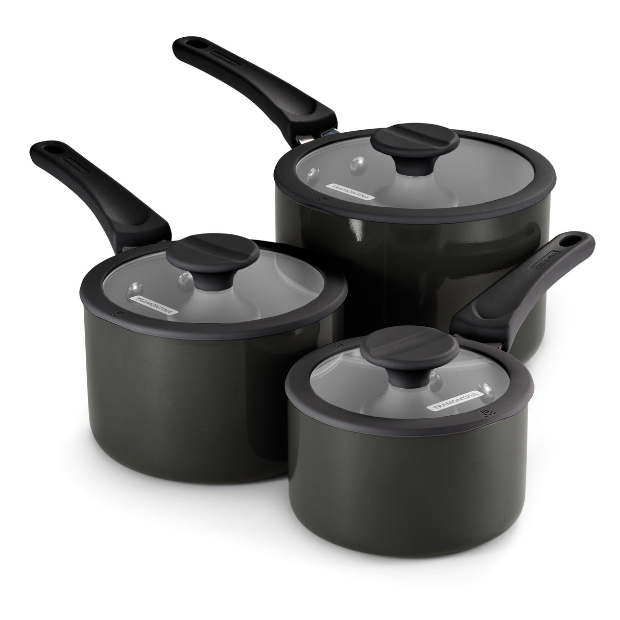 Nesting 6 Piece Ceramic Nonstick Cookware Set