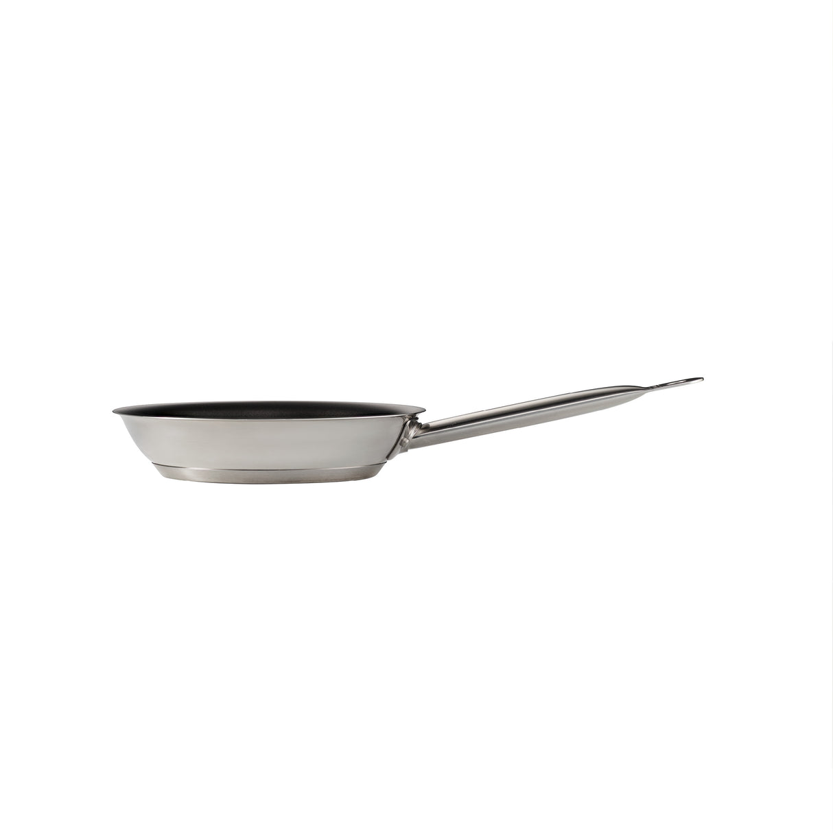 Tri-Ply Base Stainless Steel Fry Pan with Nonstick Interior