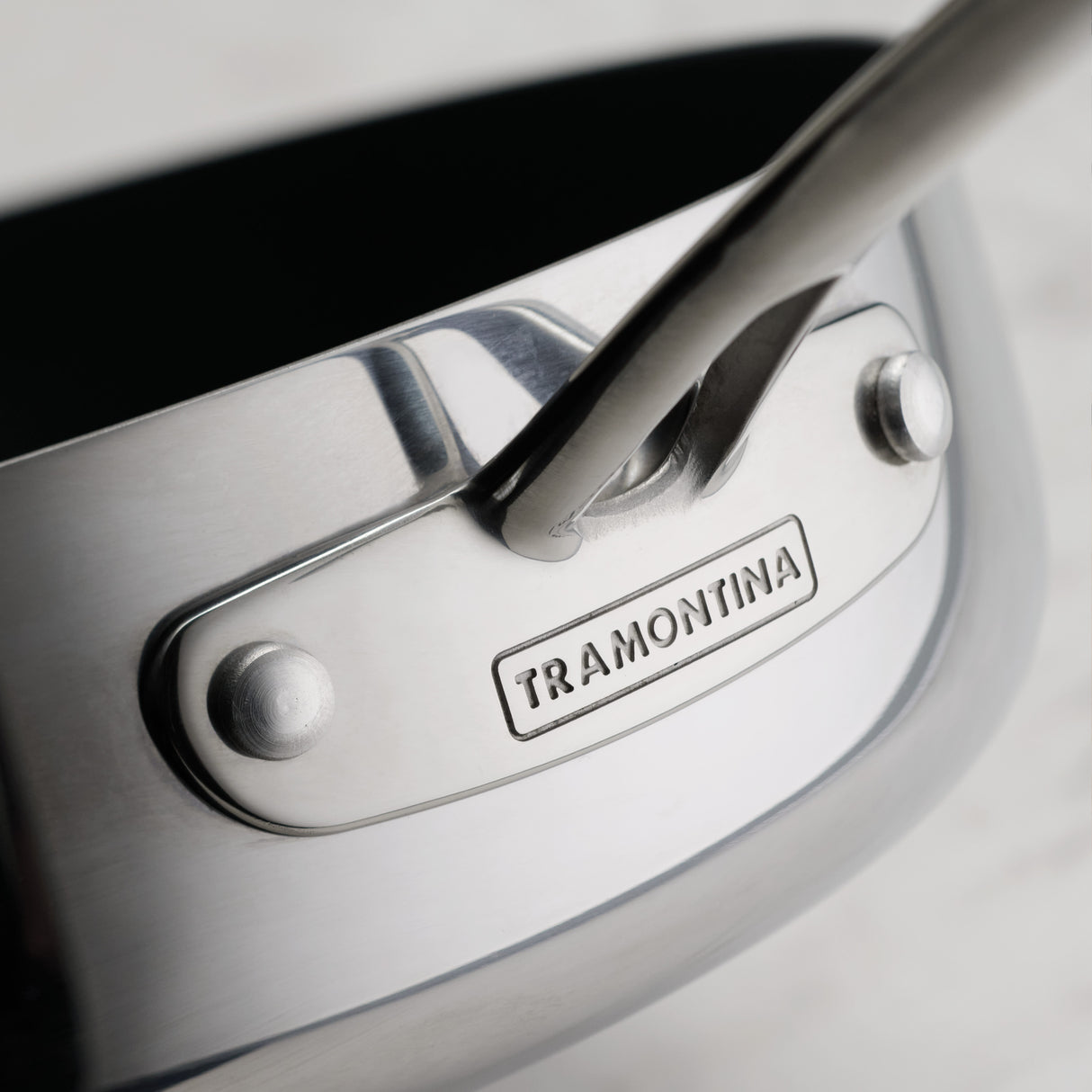 Utsava Tri-Ply Clad 2.9 Qt Covered Deep Sauté Pan with Ceramic Interior