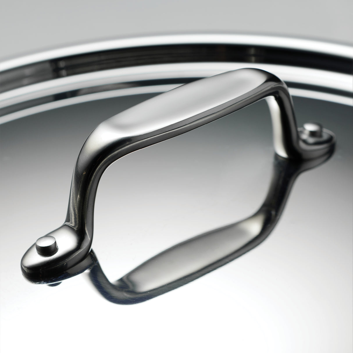 Utsava Tri-Ply Clad 2.9 Qt Covered Deep Sauté Pan with Ceramic Interior