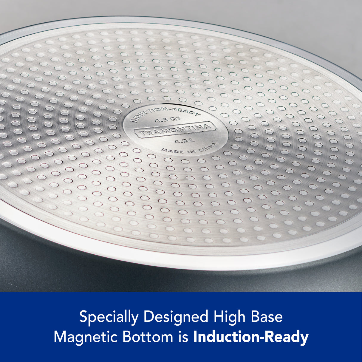 9 Piece Induction Nonstick Cookware Set - Slate Gray