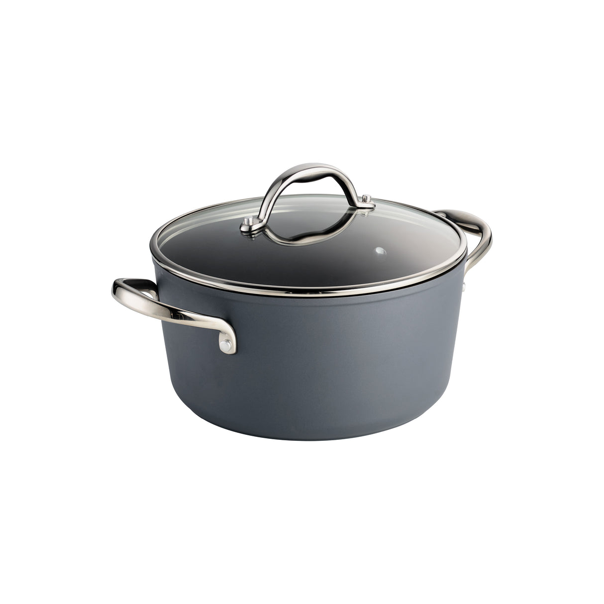 9 Piece Induction Nonstick Cookware Set - Slate Gray