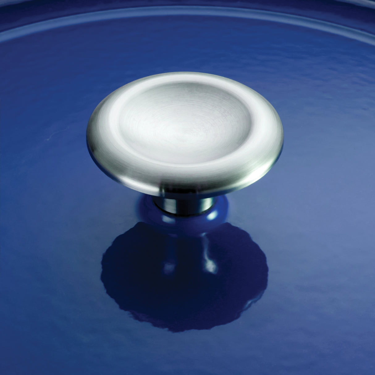 Bestow 10 in Enameled Cast-Iron Covered Skillet - Gradated Cobalt