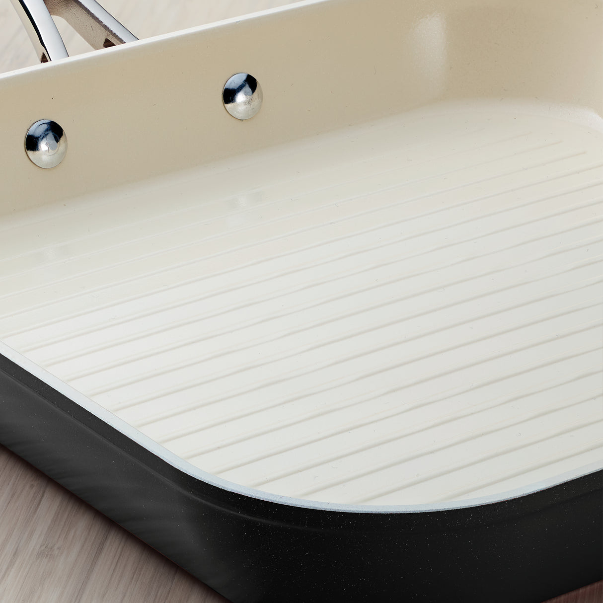 Ceramica Deluxe 11 Inch Ceramic Square Grill Pan