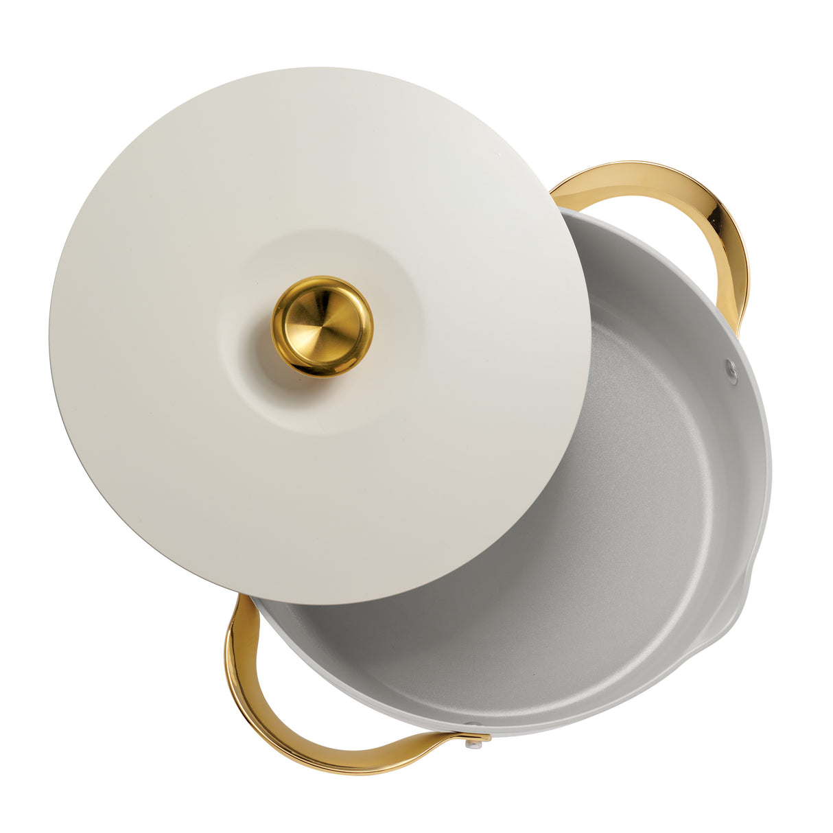 Tramontina Fiora White Frying Pan with Cover Set - 4.02L - 4 piece