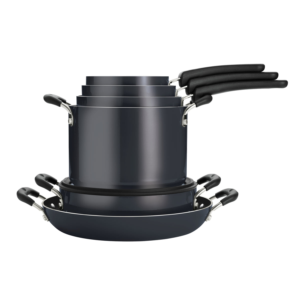 Nesting 11 Piece Nonstick Cookware Set