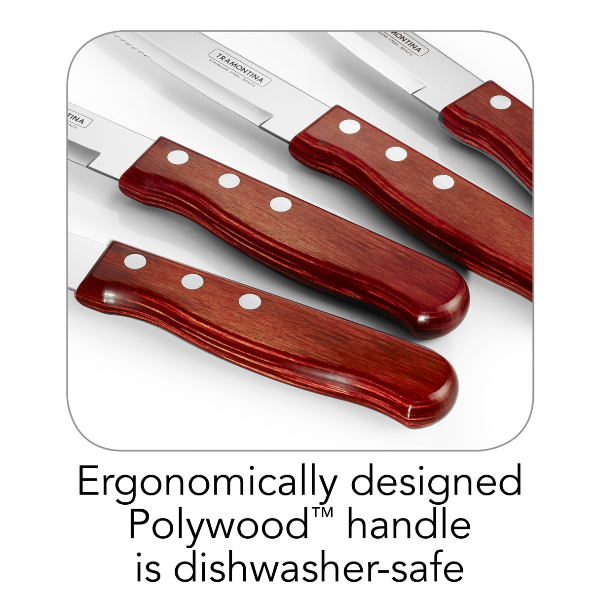 Porterhouse 4 Piece Steak Knife Set - Rounded