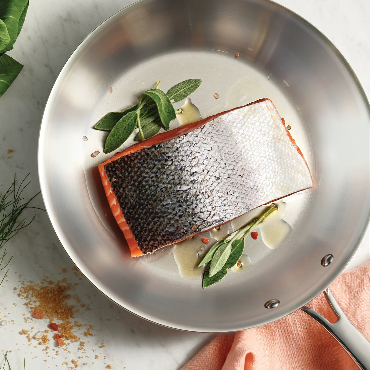 Signature Tri-Ply Clad Stainless Steel Fry Pan