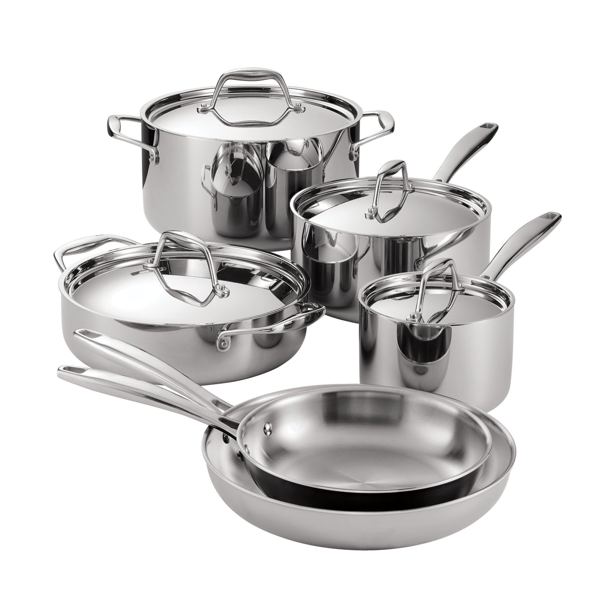 Signature Tri-Ply Clad Stainless Steel Cookware Set