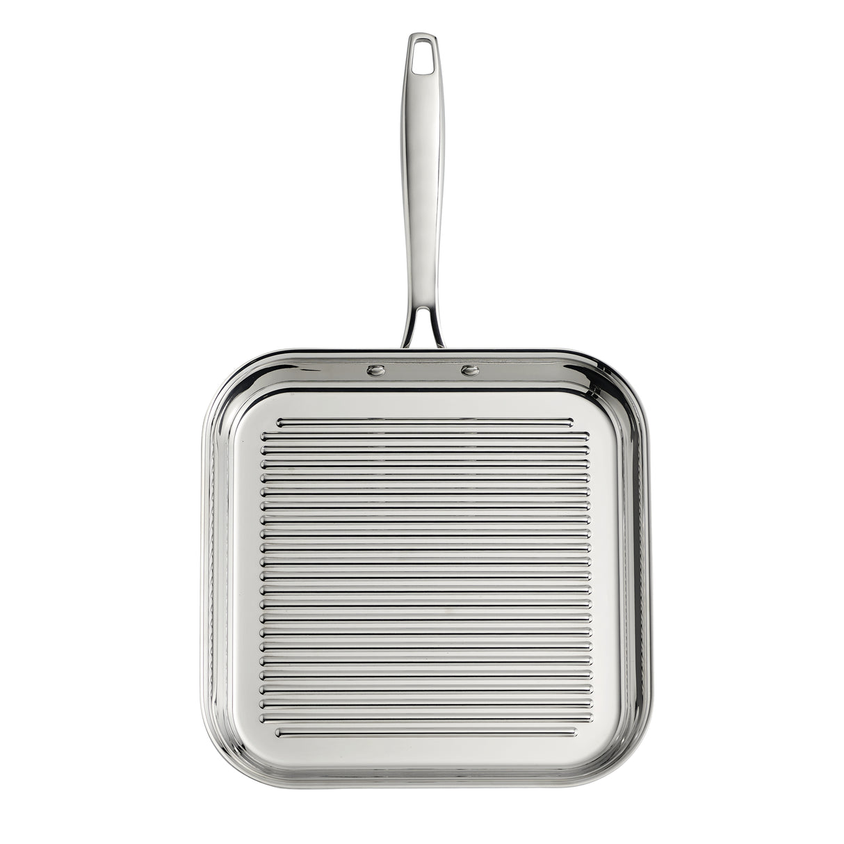 Signature 11 Inch Tri-Ply Clad Stainless Steel Square Grill Pan