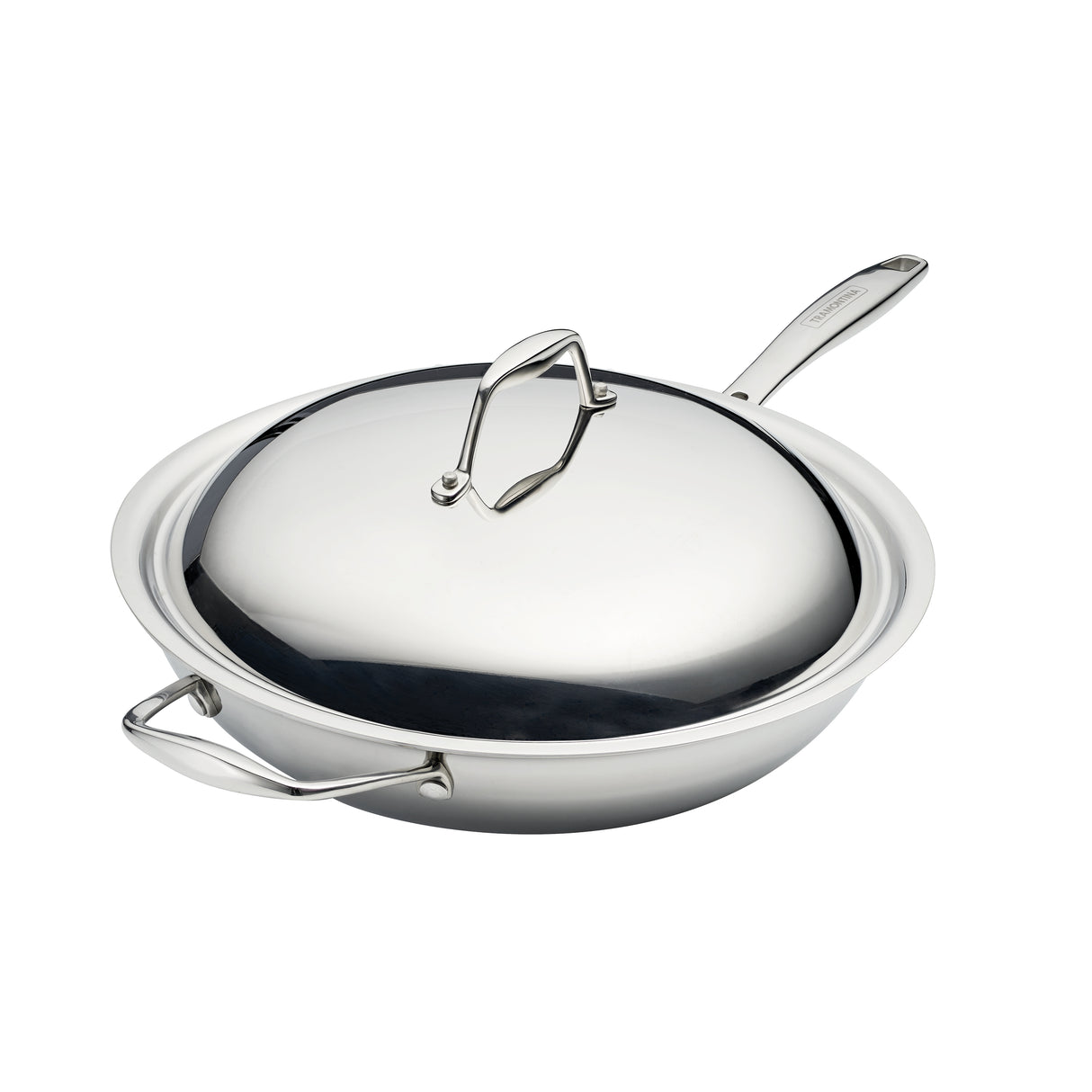 Signature 12.5 Inch Tri-Ply Clad Stainless Steel Wok