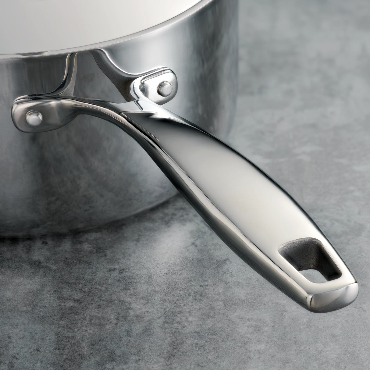 Signature Tri-Ply Clad Stainless Steel Covered Sauce Pan