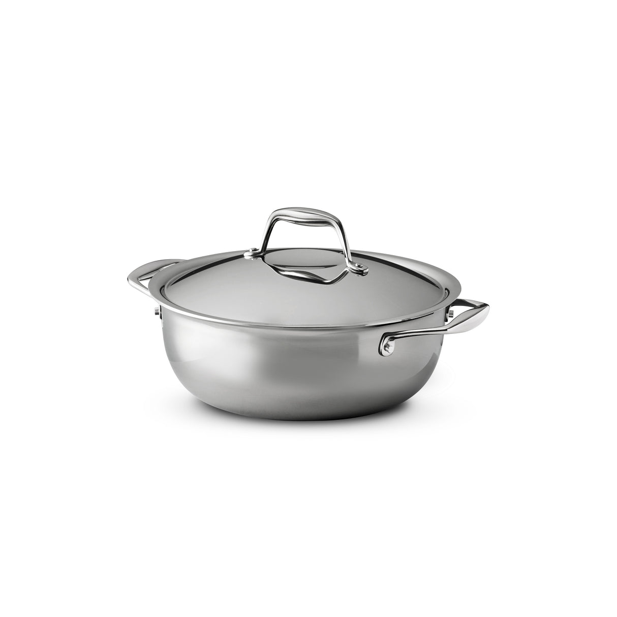 Signature 4 Quart Tri-Ply Clad Stainless Steel Covered Universal Pan
