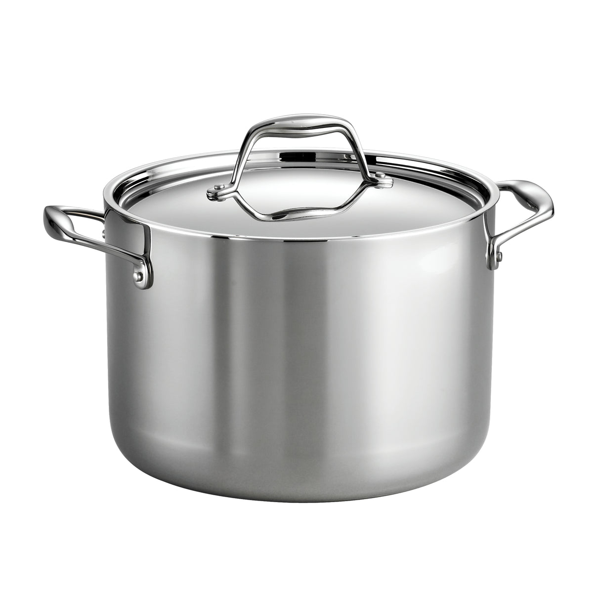 Signature 8 Quart Tri-Ply Clad Stainless Steel Covered Stock Pot