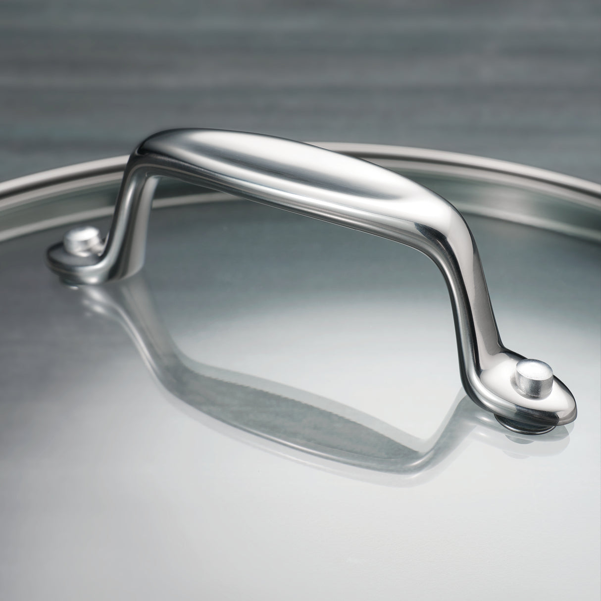 Tri-Ply Clad 8 Quart Stainless Steel Covered Stock Pot - Glass Lid