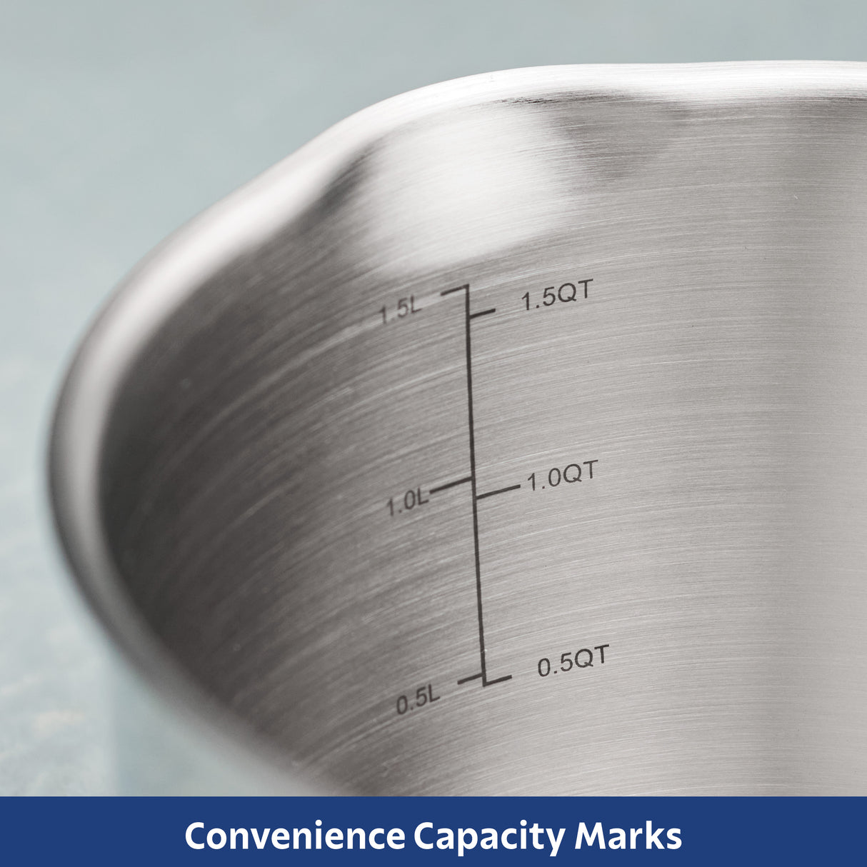 Tempo Tri-Ply Base Stainless Steel Covered Saucepan