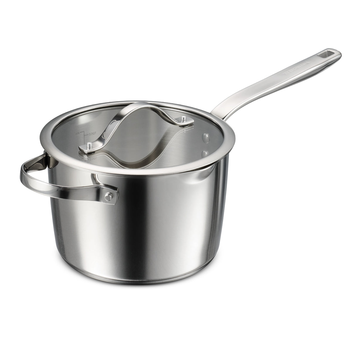 Tempo Tri-Ply Base Stainless Steel Covered Saucepan