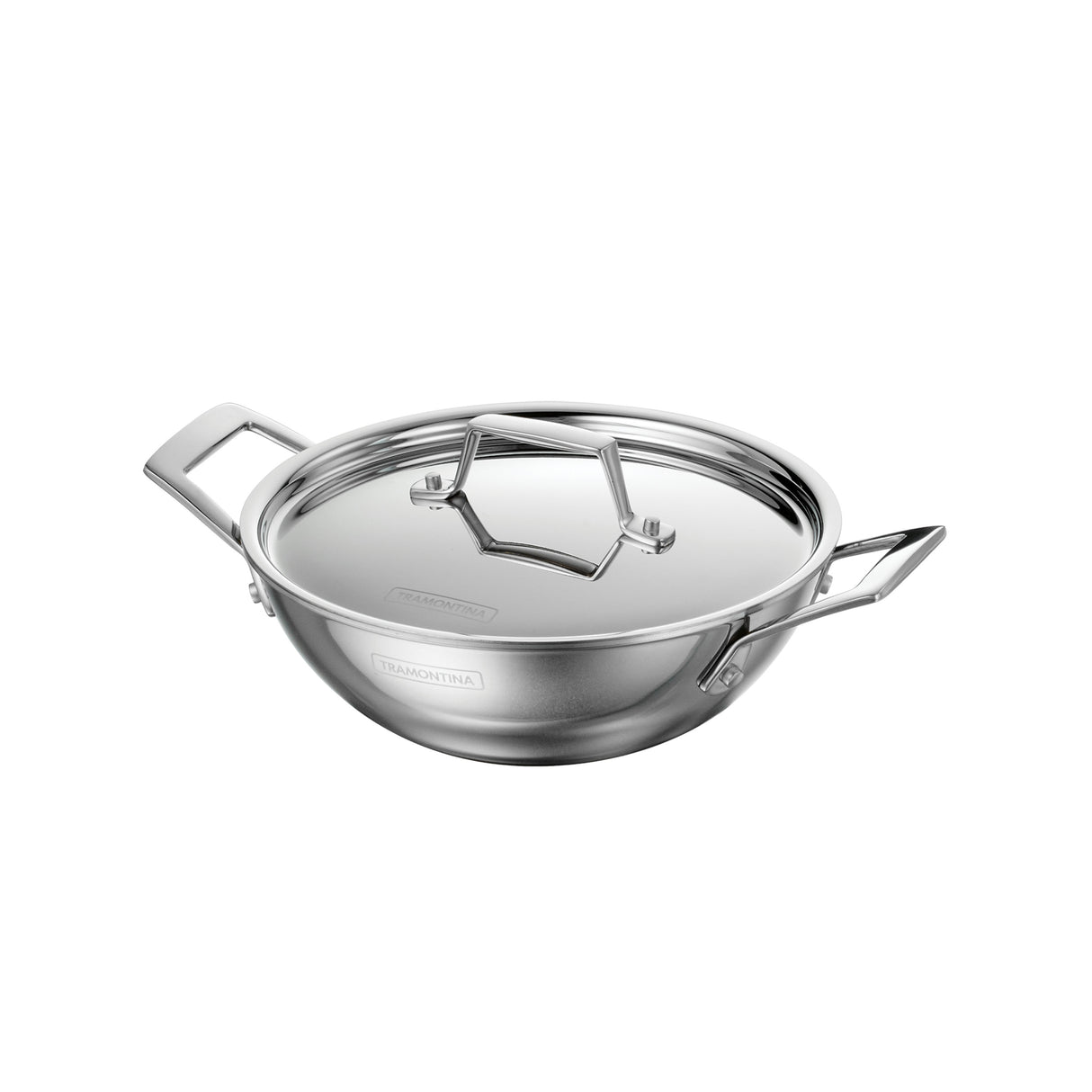Utsava Tri-Ply Clad Stainless Steel Covered Kadai