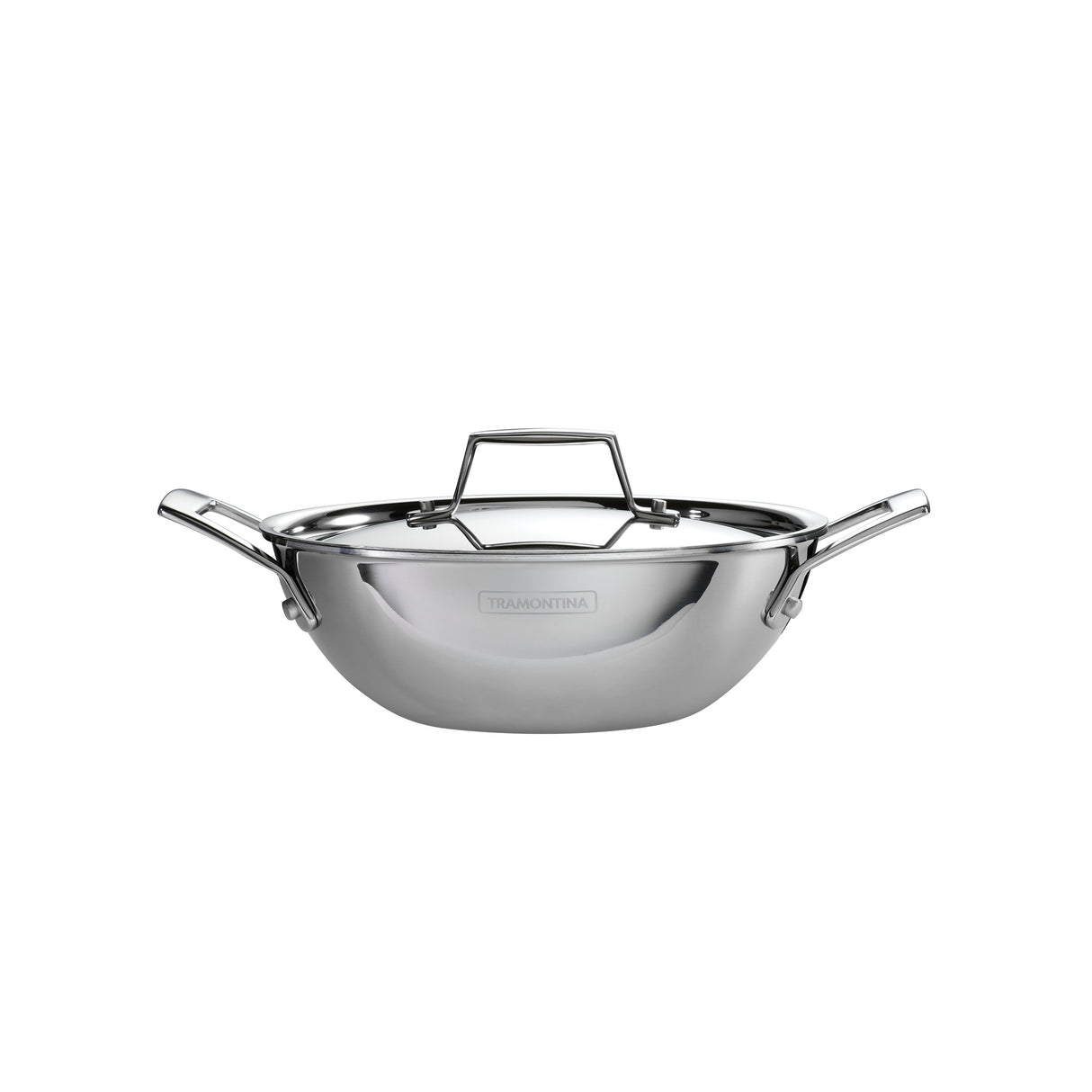 Utsava Tri-Ply Clad Stainless Steel Covered Kadai