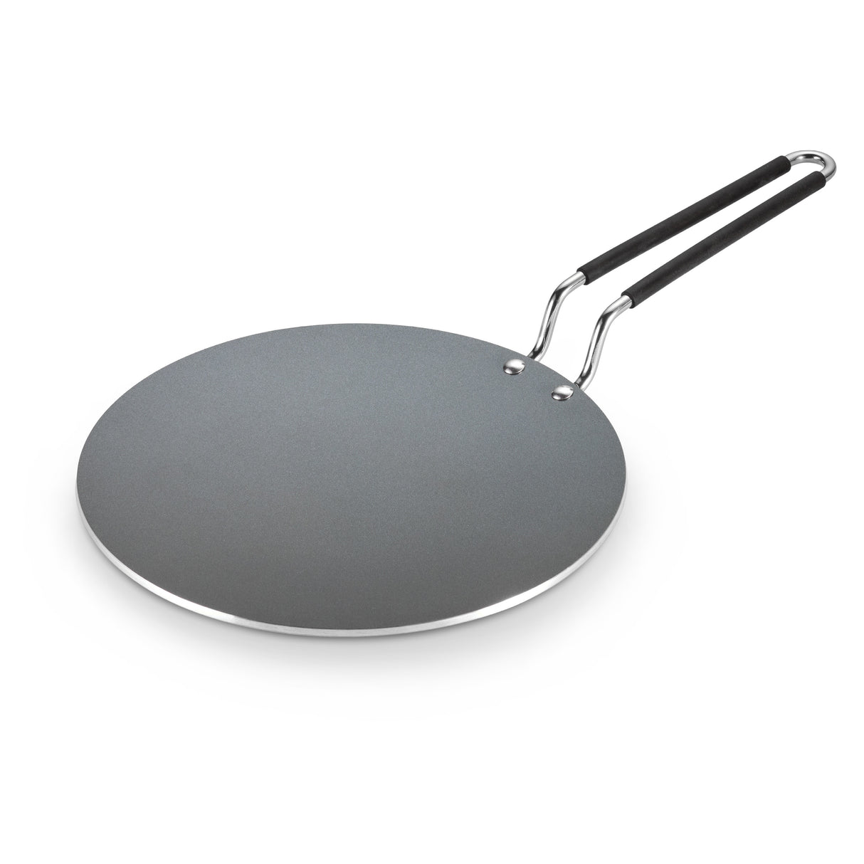 Utsava 10.5 Inch Tri-Ply Clad Stainless Steel Ceramic Nonstick Concave Dosa Tawa
