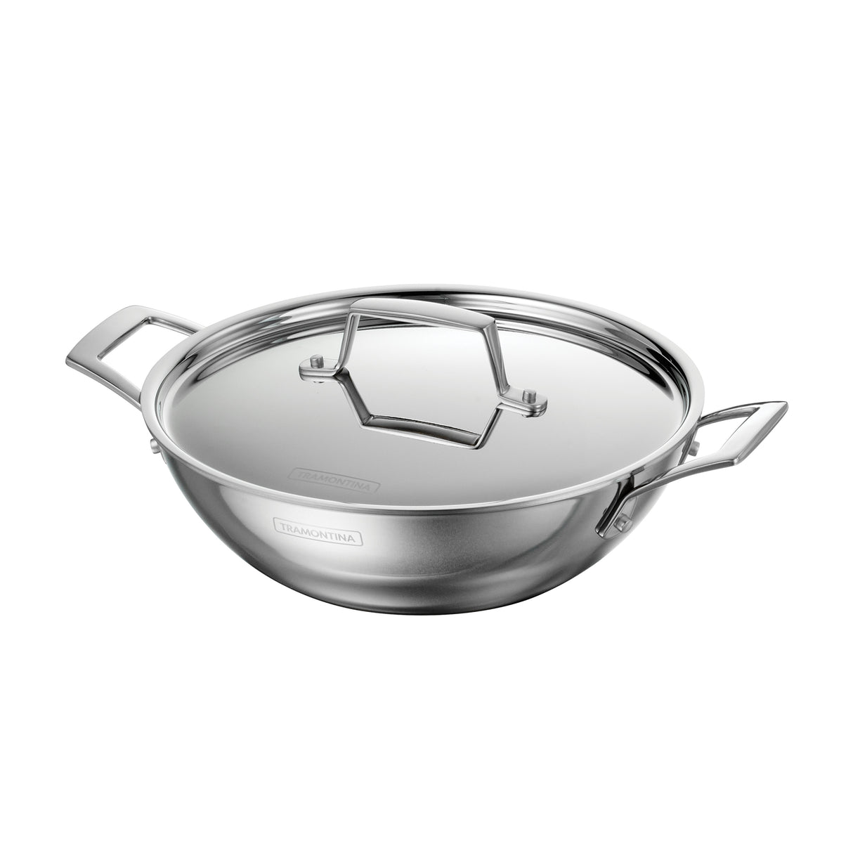 Utsava Tri-Ply Clad Stainless Steel Covered Kadai