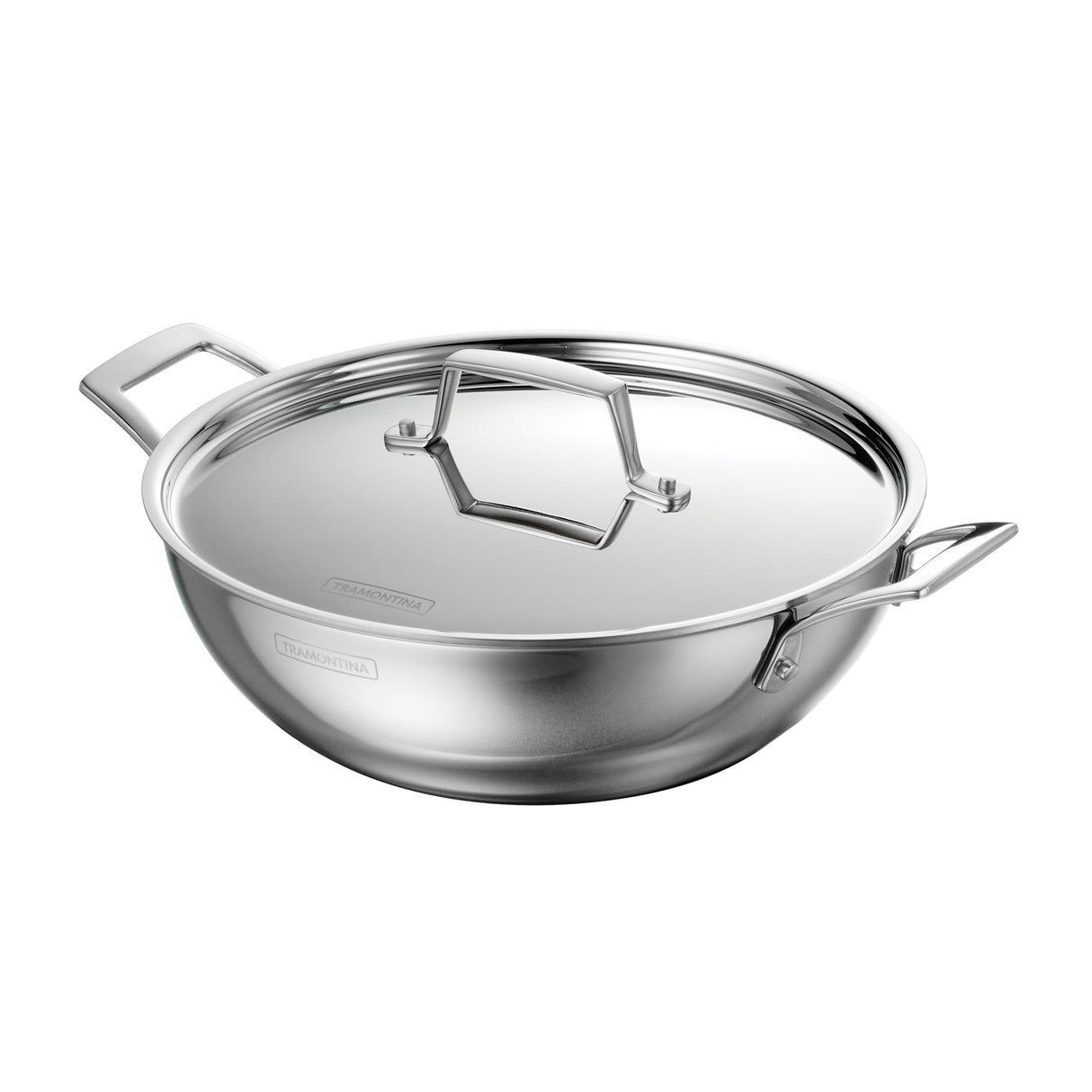 Utsava Tri-Ply Clad Stainless Steel Covered Kadai
