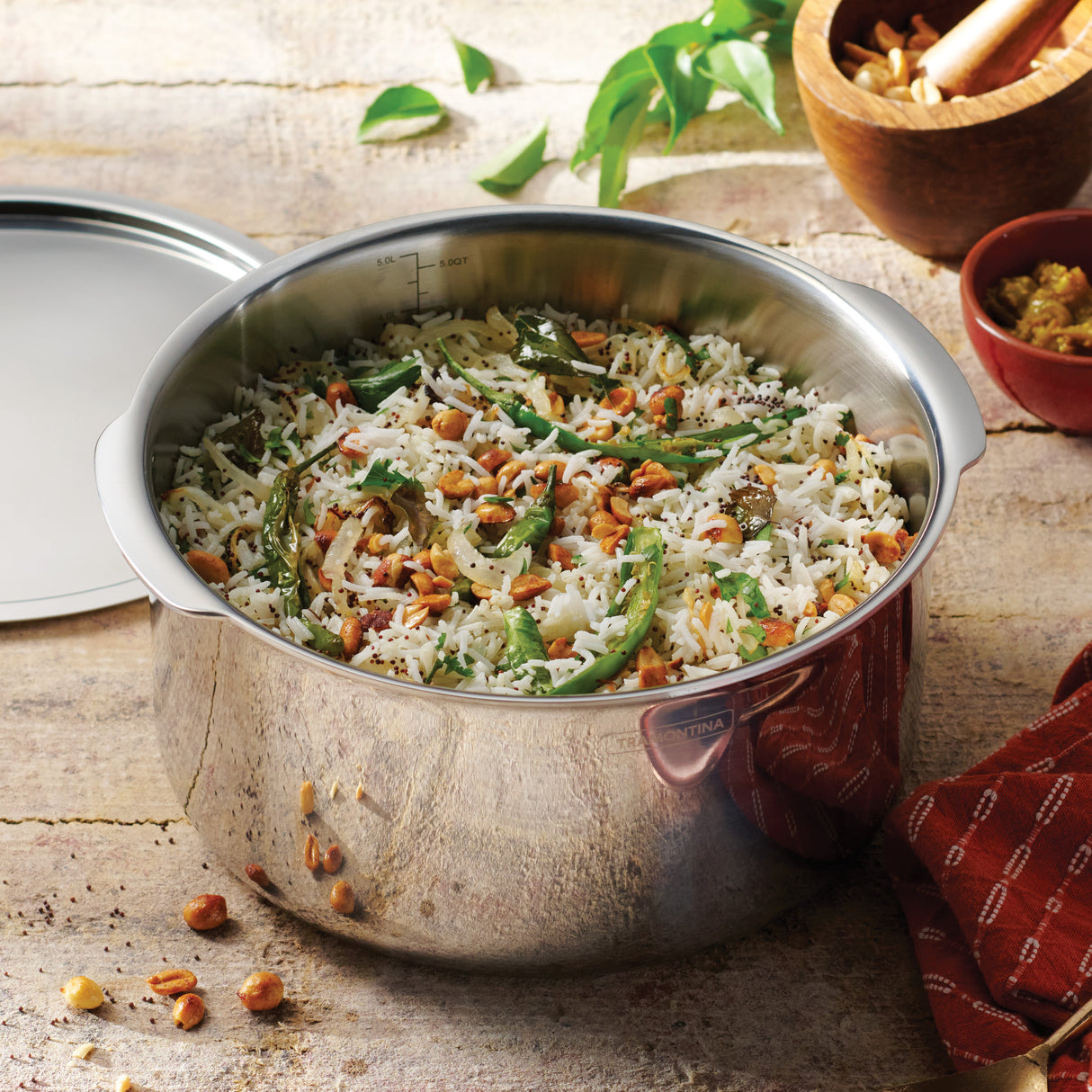 Utsava Tri-Ply Clad Stainless Steel Covered Tope Patila