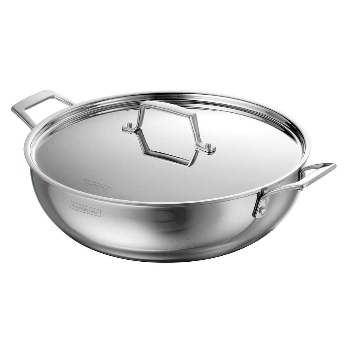 Utsava Tri-Ply Clad Stainless Steel Covered Kadai
