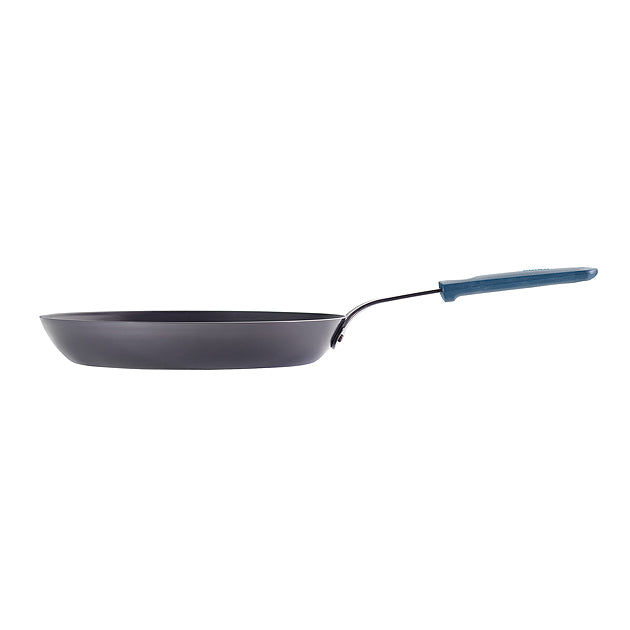Poêle à frire de 12 po - Acier au carbone - 2,25 mm - Poignée en silicone - Gourmet
