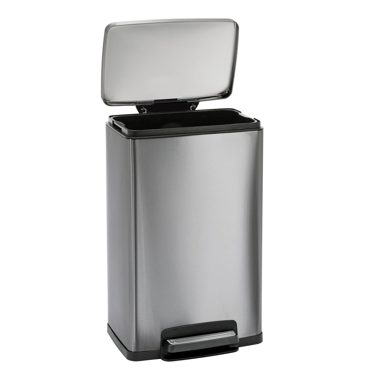 13 Gal. Step Can Rectangle Shape - Stainless Steel