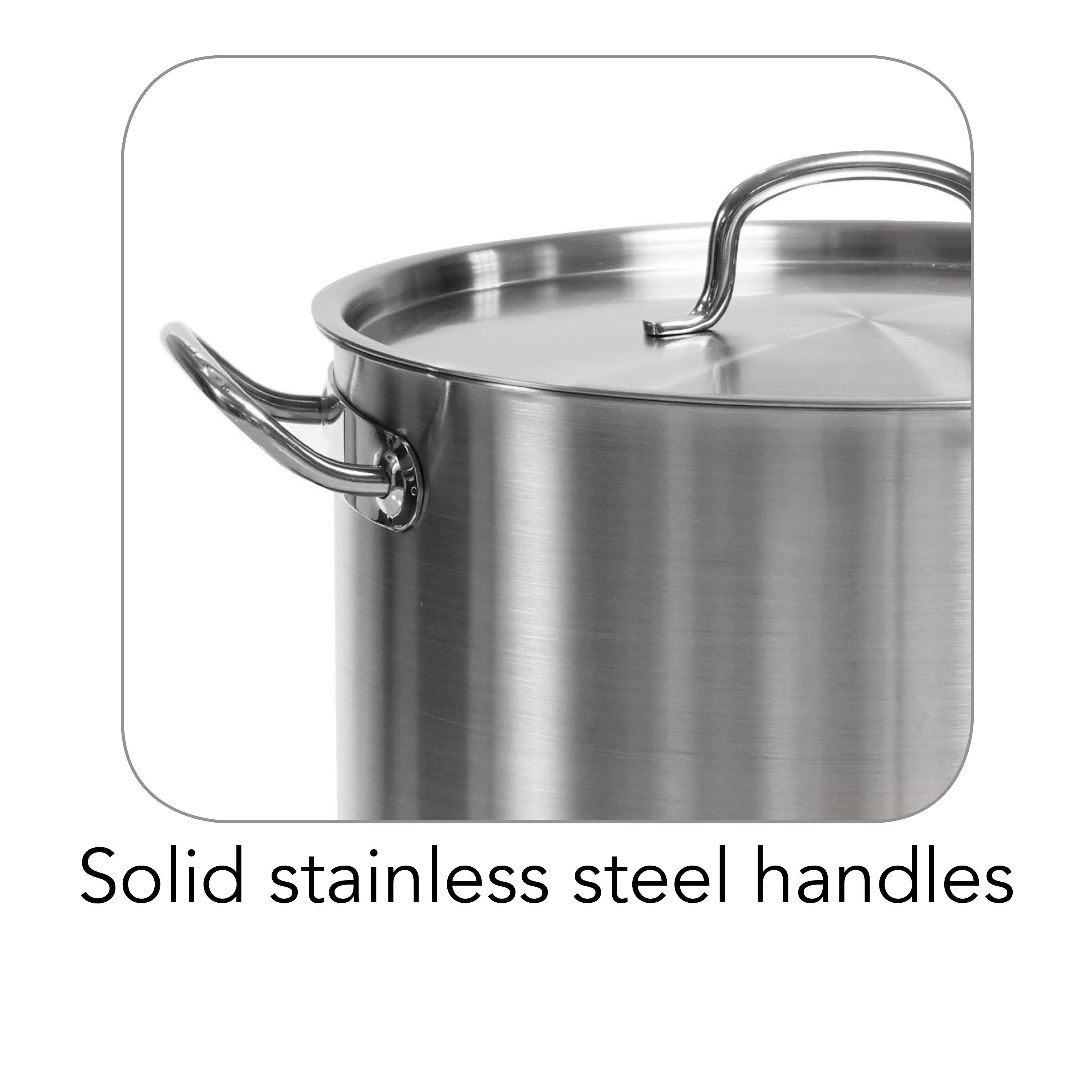Pro Line Stainless Steel Covered Stock Pot – Tramontina Canada