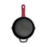 Pre-seasoned Cast Iron 2 Pk Skillets with Silicone Grips