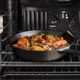 Pre-seasoned Cast Iron 2 Pk Skillets with Silicone Grips