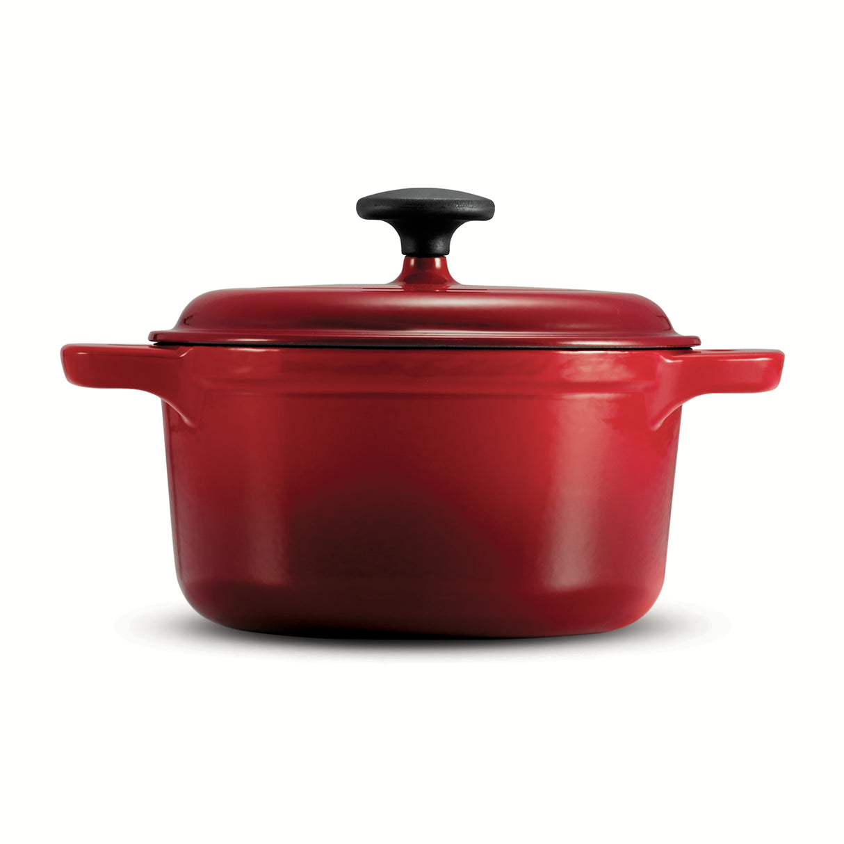 3.5 Quart Enameled Cast-Iron Round Dutch Oven - Gradated Red