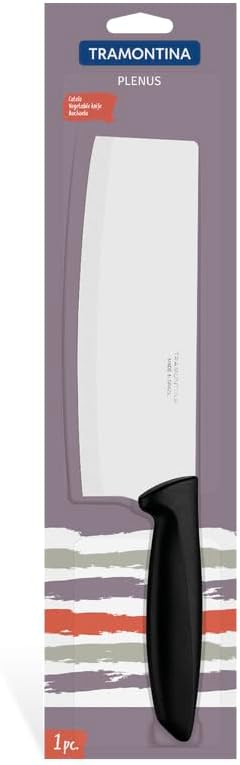 7" Oriental Cleaver with Black Polypropylene Handle