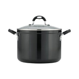Tramontina Aluminum Nonstick Covered Stock Pot - Charcoal Gray