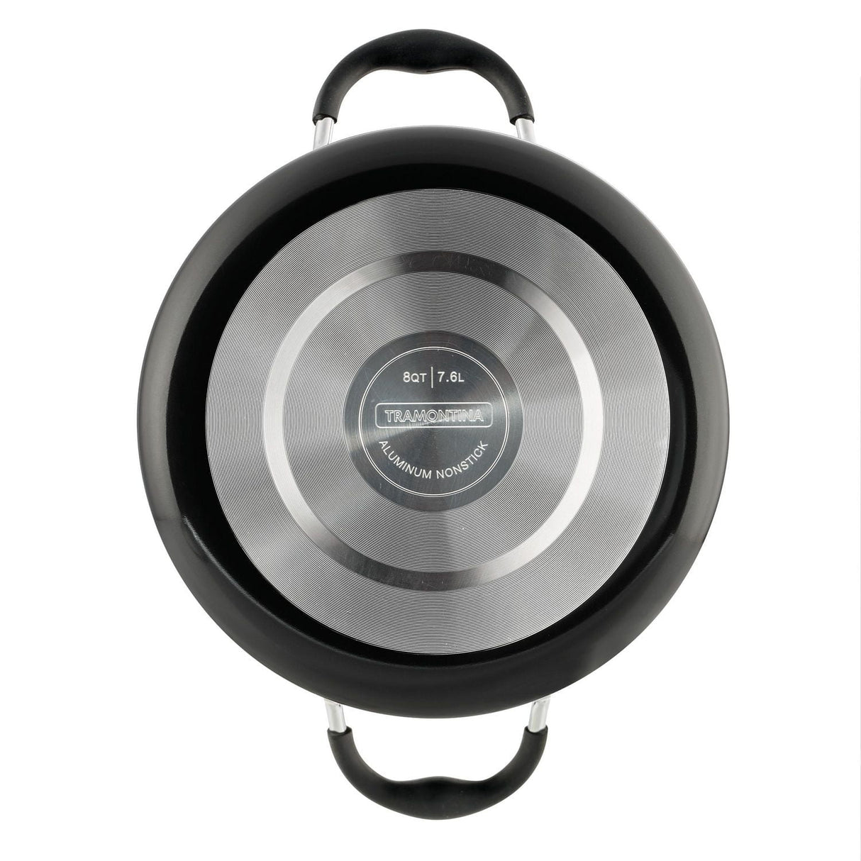 Tramontina Aluminum Nonstick Covered Stock Pot - Charcoal Gray