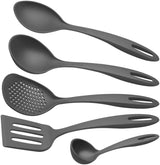Every Chef Nylon 5 Pc Utensils Set in Black