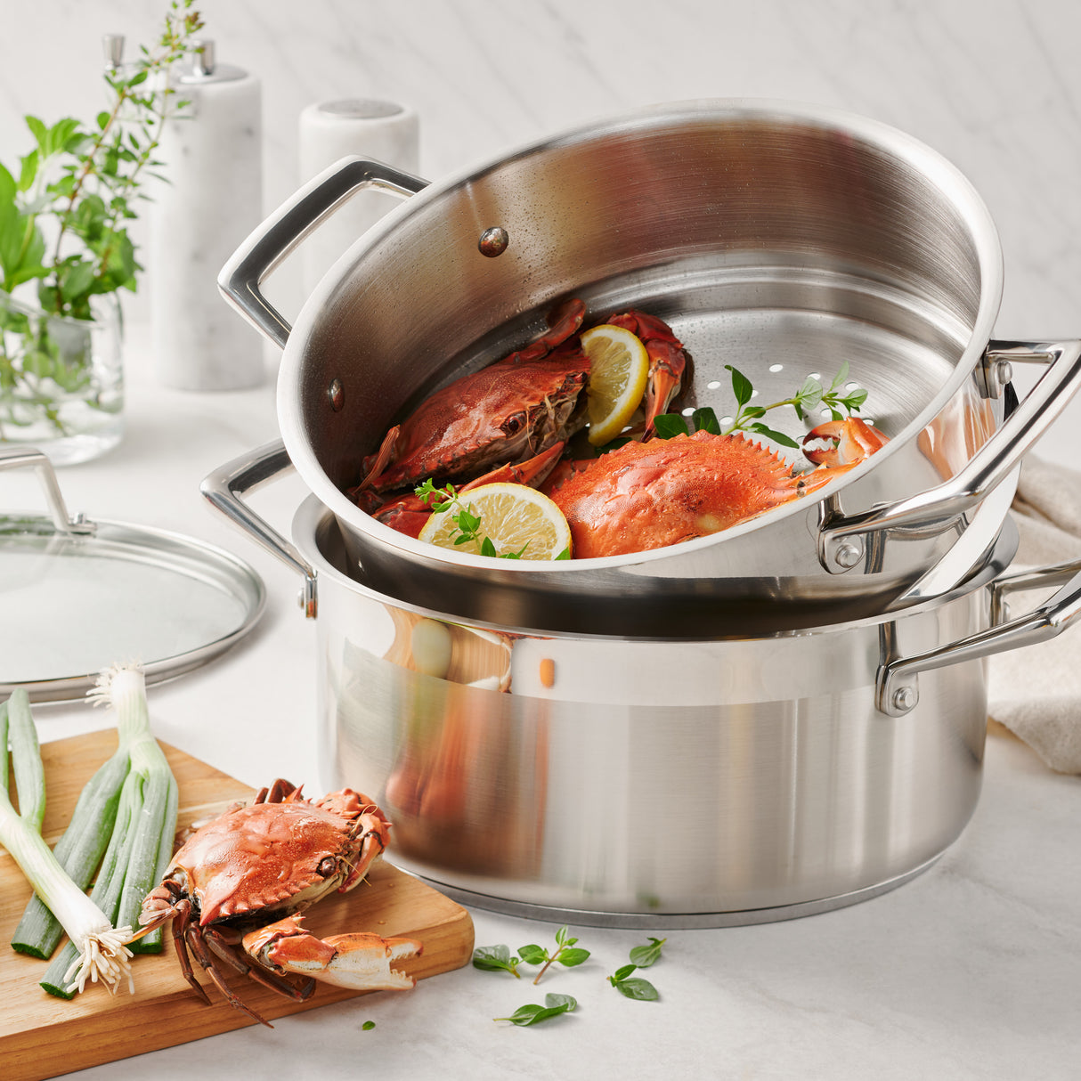 80120/523DS - ENSEMBLE CUISEUR À VAPEUR 5 QT - 18/10 SS - BASE TRI-PLY - SÉLECTION GOURMET