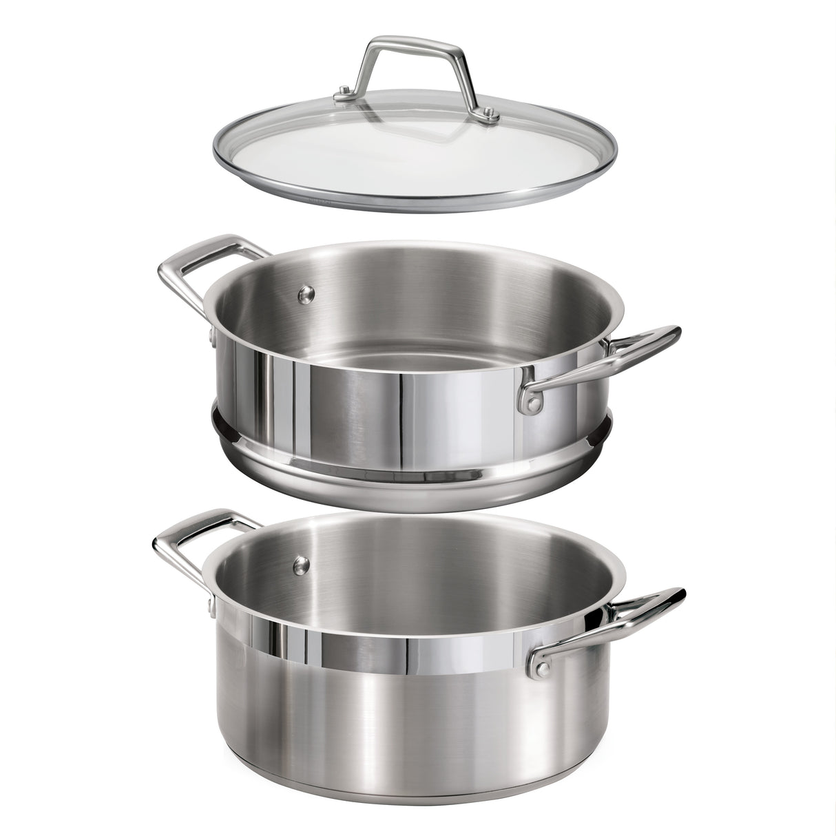 80120/523DS - ENSEMBLE CUISEUR À VAPEUR 5 QT - 18/10 SS - BASE TRI-PLY - SÉLECTION GOURMET