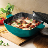 Cultura 6.5 Quart Enameled Cast Iron Multi-Cooker with Reversible Lid