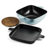 Cultura 6.5 Quart Enameled Cast Iron Multi-Cooker with Reversible Lid